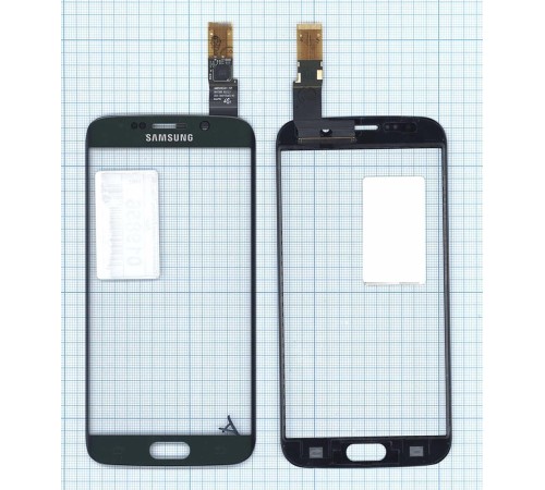Сенсорное стекло (тачскрин) Samsung Galaxy S6 Edge зеленое