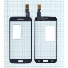 Сенсорное стекло (тачскрин) Samsung Galaxy S6 Edge синий