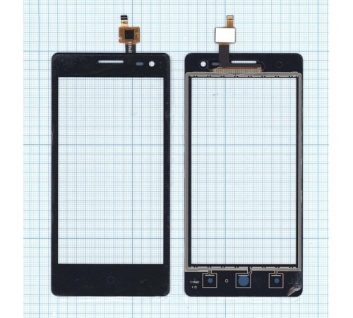 Сенсорное стекло (тачскрин) ZTE Blade GF3 черное