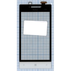 Сенсорное стекло (тачскрин) HTC Windows Phone 8S (A620e) черное с белым