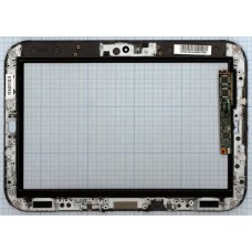 Сенсорное стекло (тачскрин) Lenovo IdeaPad K1 54.20014.104 черный с рамкой