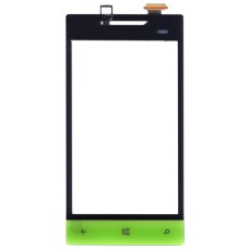 Сенсорное стекло (тачскрин) HTC Windows Phone 8S (A620e) черное с зеленым