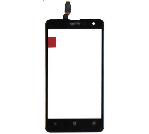 Сенсорное стекло (тачскрин) Nokia Lumia 625 черное