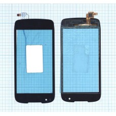 Сенсорное стекло (тачскрин) Fly IQ4405 Quad (EVO Chic 1) черный