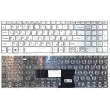 Клавиатура для ноутбука Sony FIT 15 SVF15 (RU) белая [10213]