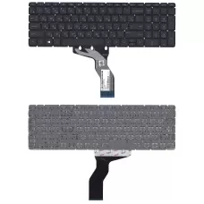 Клавиатура для ноутбука HP Pavilion 15-AB, 15-BS, 15-RA, 17-AB, 17-BS, 17-G, 250 G6, 255 G6, 256 G6, 258 G6 черная с белой подсветкой, без рамки [10248]