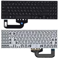 Клавиатура для ноутбука Asus X507, X507M, X507U, F507, R523 черная без рамки (RU), плоский Enter [10027]