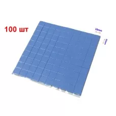 Термопрокладка силикон 100x100x2мм с нарезкой 10x10мм, 1.2-3.2Вт/(м*К) [EE2001N-X]