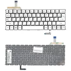 *SALE* Клавиатура для ноутбука Acer Aspire S7-191 (RU) серебристая с подсветкой [10169]