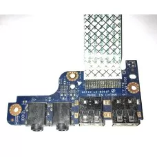*Б/У* Плата расширения 2x USB + 2x Audio плата для ноутбука DNS QAT11, 0161263 (LS-8561P) [BUR0060-3], с разбора